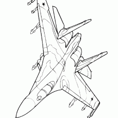 Fighter Jet Silhouette: Military Aircraft Technical Illustration