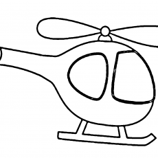 Çizgi Film Tarzında Helikopter Çizimi