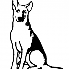 Köpek Silueti - Eğitim Materyali