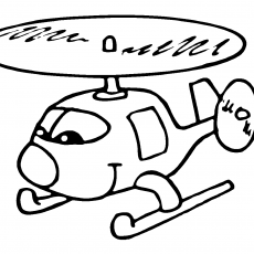 Çocuklar için Çizim - Helikopter Doodle