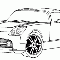 DODGE KONCEPT ARABASI - KALIPLI ÇİZGİ TEKNİĞİ İLE ÇİZİLMİŞ OTOMOBİL