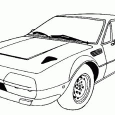 Teknik Çizim - Araç Detayı: Lancia Beta HPE