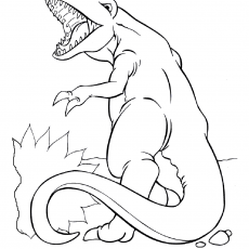 T-Rex Dino Boyama Sayfası