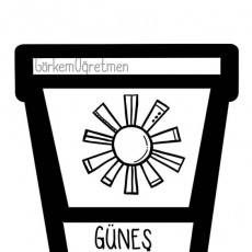 Güneş Temalı Eğitici Görsel
