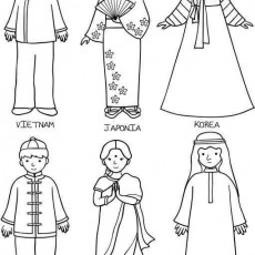 Asya Kültürleri: Vietnam, Japonya, Kore, Çin ve Arap Kıyafetleri