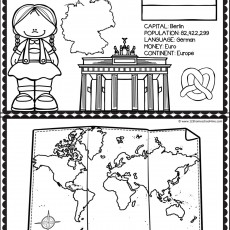 Germany Educational Material: Geography and Culture with Map Activity