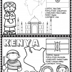 Eğitsel Harita: Hindistan ve Kenya Bilgileri - Nüfus 1,236,344,631 / 45,010,056 - Para Birimleri: Rupee ve Kenyalı Şilini