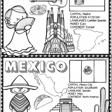 Spain and Mexico Educational Comparison: Countries, Capital, Population, Language, Money, and Continent