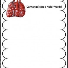 Çantanın İçinde Neler Vardı? - Öğrenci Etkinlik Sayfası