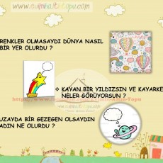 Eğitsel Materyal: Hayal Gücünü Keşfet - Renkler, Uzay ve Yıldızlar Üzerine Sorular