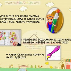 Eğlenceli Öğrenme Etkinliği: Resim Yapma ve Gıda Saklama Bilgileri