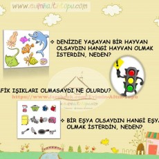 Deniz Hayvanları ve Eşyalar Üzerine Düşünme Etkinliği