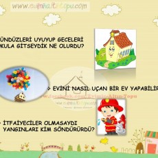 Eğlenceli Üç Boyutlu Ev ve Yangın Güvenliği Soruları