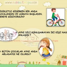 Bisiklet Kazası ve İletişim Soruları ile İlgili Eğitim Materyali