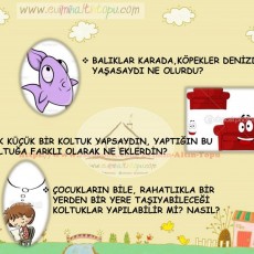Denizdeki Hayvanlar ve Konsept Geliştirme - Balık ve Köpek Temalı Eğitim Materyali