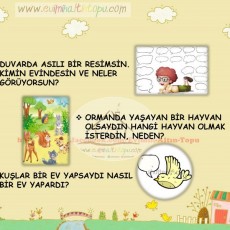 Eğitim Materyali: Ormanda Yaşamak ve Hayvanlar Hakkında Sorular
