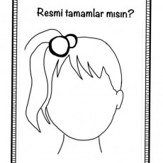 Çocuklar için Yüz Çizimi Tamamlama Etkinliği