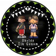 Okulda İlk Günüm - Karikatür Çocuklar