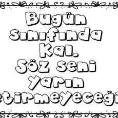 Eğitim Materyali: Söz Verme ve Sınıf Yönetimi Konulu İfade