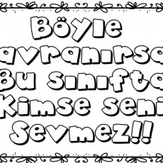 Eğitici Tasarım: Sınıf Davranışları ve Sevilme Teması