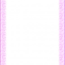 Pembe Kalp Çerçeveli Temiz Sayfa - Aşk Mesajı Yazma