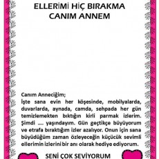 ELLERİMİ HİÇ BIRAKMA CANIM ANNEM - Sevgi Dolu Bir Mesaj