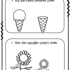 Dondurma ve Ayçiçeği Çizim Aktivitesi