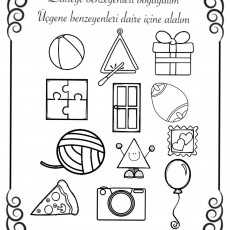Şekil Tanıma ve Boyama Faaliyeti: Daire ve Üçgen Öğrenimi