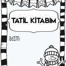 Tatili Değerlendirme Kitabı - Kış Temalı Renkli Sayfa