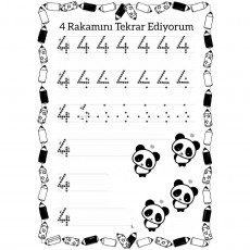 4 Rakamını Tekrar Ediyorum - Eğitim Materyali