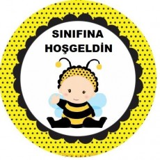Sınıfına Hoşgeldin - Bal Arısı Temalı Afiş