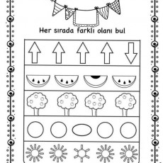 Farklı Olanı Bulma Etkinliği - Şekil Tanıma ve Analiz
