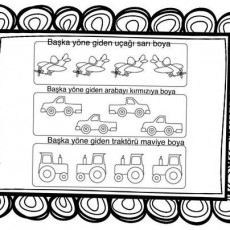 Renklendirme Etkinliği: Uçak ve Kamyonlar
