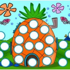 SpongeBob SquarePants Eğitsel Oyun: Boş Daireler İle Oynama Materyali