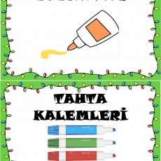 Eğitim Materyali: Tutkallar ve Tahta Kalemleri