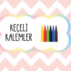 Keçeli Kalemler - Eğitsel Materyal