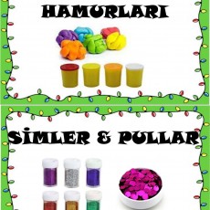 Oyun Hamurları ve Simler & Pullar - Yaratıcı Etkinlik Türleri