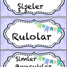 Eğitsel Kartlar: Plastik Şişeler, Kurallar, Simler Boncuklar ve Pullar