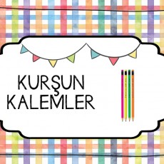 KURSUN KALEMLER - 4 RENKLİ KALEM VE EĞİTİM MATERYALİ