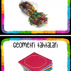 Eğitici Zincirler ve Geometri Tahtaları: Farklı Renklerde Eğitim Araçları