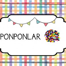 Ponponlar - Renkli Küçük Toplar üzerine Eğitim Materyali