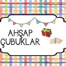 Eğitici Aletler: Ahşap Çubuklar ve Renkli Küpler