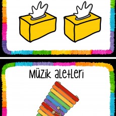 Eğitsel Materyal: Kuru Mendiller ve Müzik Aletleri