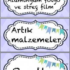 Alüminyum Folyo ve Strec Film, Artık Malzemeler, Poşetler - Eğitim Materyali Kategorisi