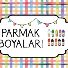 Parmak Boyaları - Renkli Yaratıcılık için Eğitim Materyali