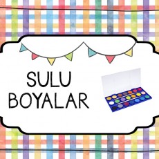 Sulu Boyalar | Boya Seti Eğitimi | 12 Renk