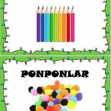 KURU BOYALAR VE PONPONLAR - Eğitim Materyali