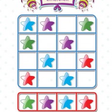 Renkli Yıldızlarla Sudoku Oyunu 1-6