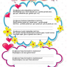 AİLEM BENİ ANLATIYOR - Çocuk Davranış Gözlem Formu