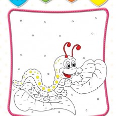 Renkli Yumurta Canavarı ve Desenler: Eğitici Boyama 38
